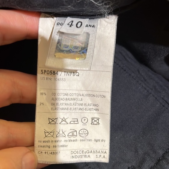 Vintage Dolce & Gabbana Navy women pants Size S - Picture 13 of 16